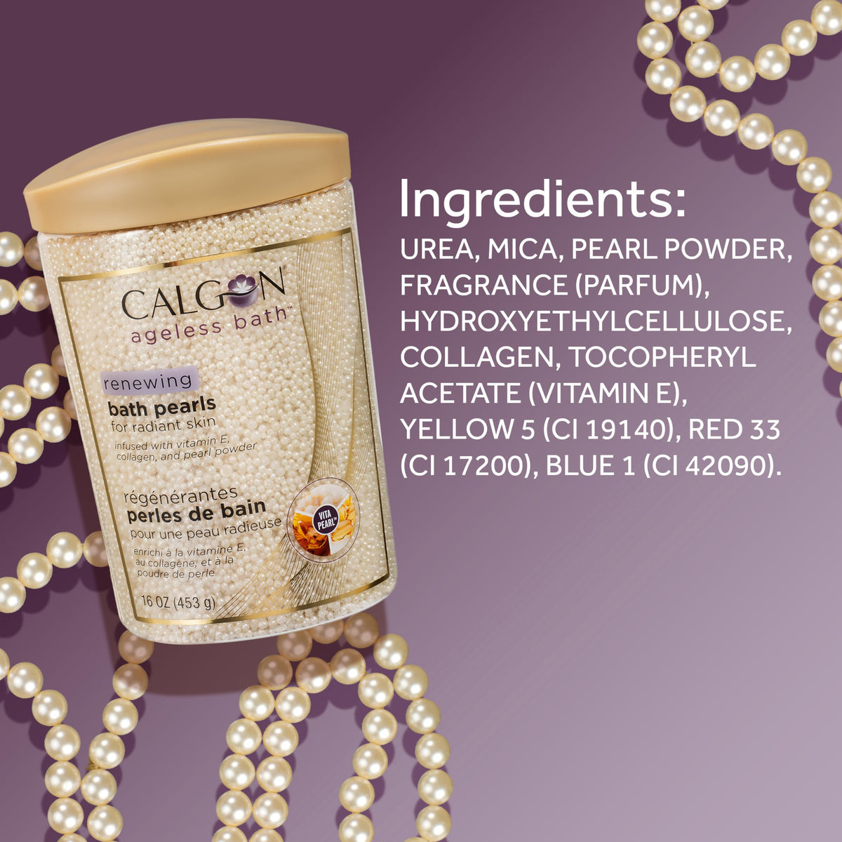 Calgon in a serene bathroom scene promoting relaxing bath experience