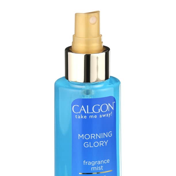 Calgon Morning Glory bottles on a vanity giving quick everyday freshness