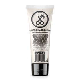 California Born close-up of cream texture showing smooth, non-greasy formulation