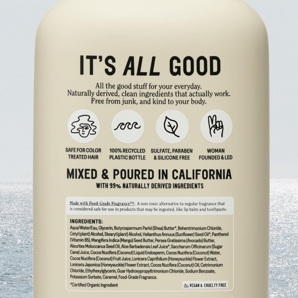 California Naturals applying conditioner to wet hair demonstrating smooth detangling