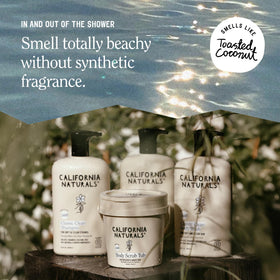 California Naturals on bathroom shelf illustrating daily-use convenience