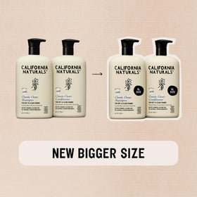 California Naturals conditioner cream texture demonstrating rich moisturizing feel