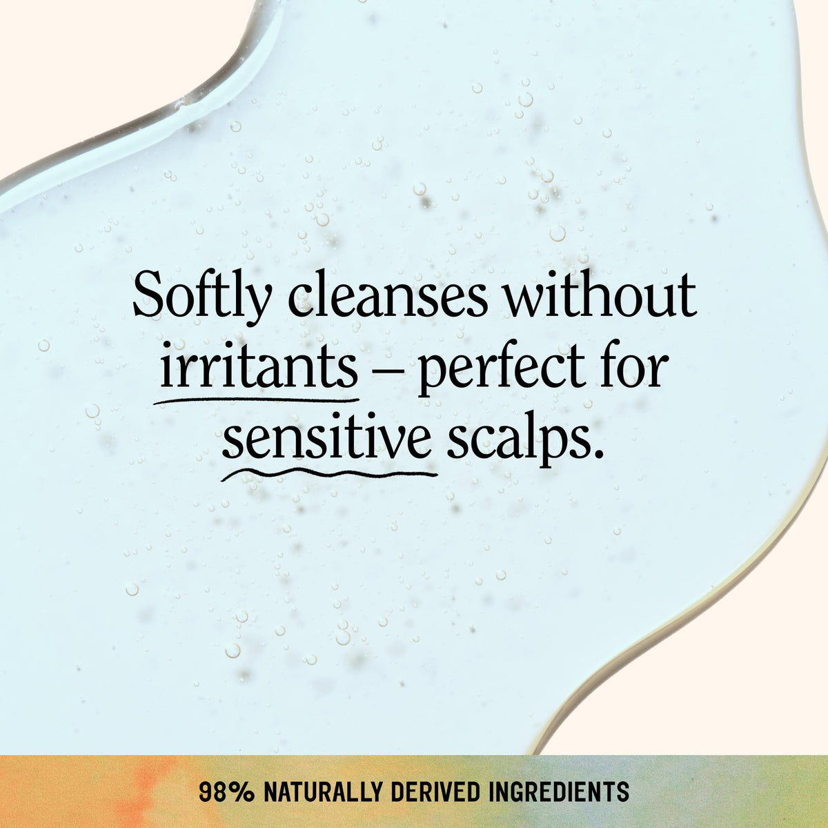 California Naturals conditioner pouring smoothly demonstrating lightweight hydration