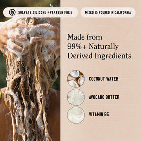 California Naturals creamy conditioner texture close-up for deep hydration