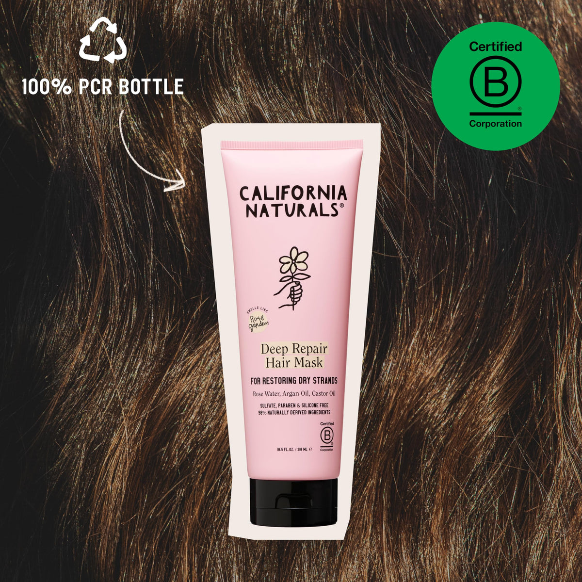 California Naturals with avocado and argan visuals highlighting nourishing oils