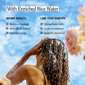 California Naturals applied to damp hair mid-styling showing defined curl formation and reduced frizz