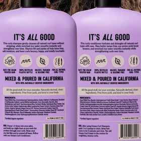 California Naturals curly hair before and after showing improved definition
