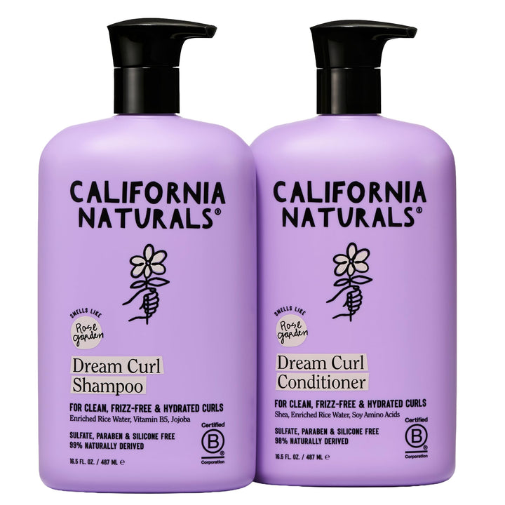 California Naturals front packaging showing shampoo and conditioner benefits