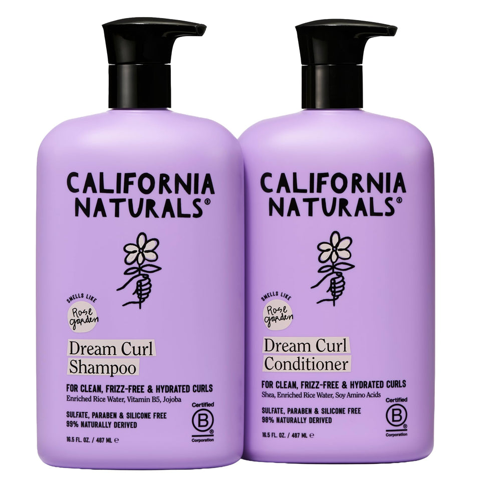 California Naturals front packaging showing shampoo and conditioner benefits