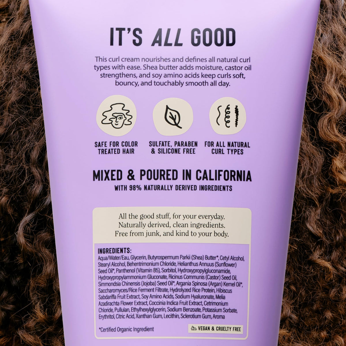 California Naturals on bathroom shelf styled with towels showing daily routine convenience and aesthetic appeal