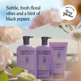 California Naturals set staged in rose garden lifestyle for fresh scent