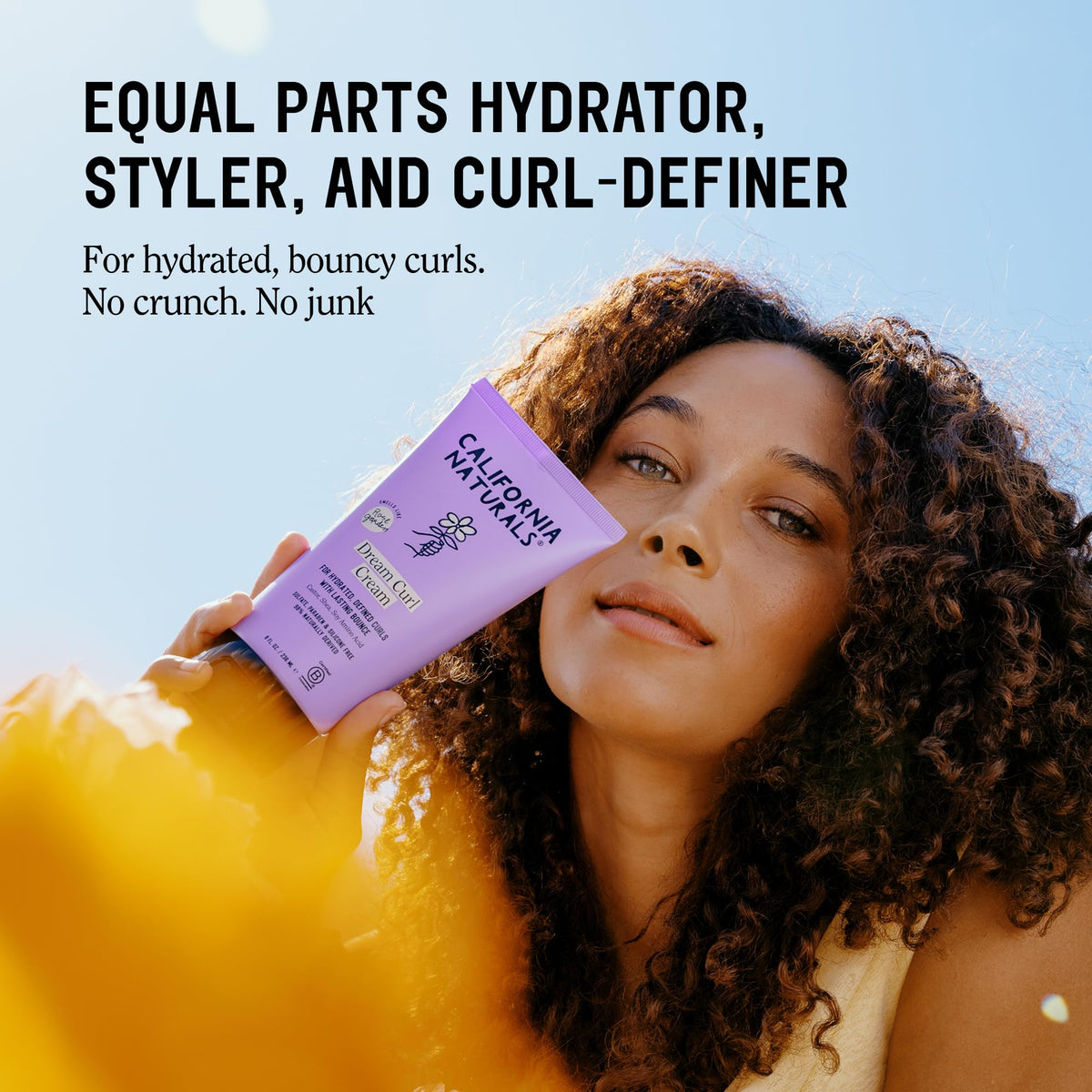 California Naturals cream texture close-up highlighting smooth, creamy consistency for easy application
