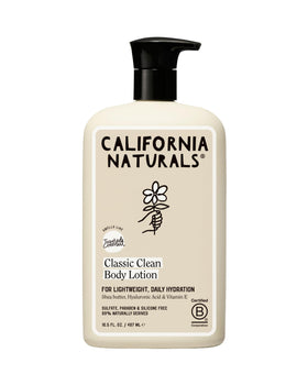 California Naturals front bottle showing toasted coconut scent and quick absorption benefit