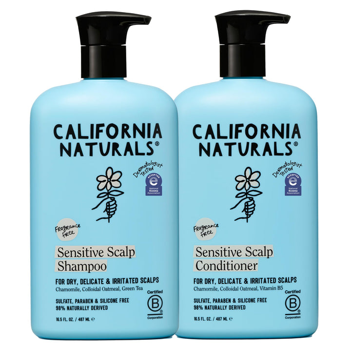 California Naturals front packaging showing both bottles and clear benefits