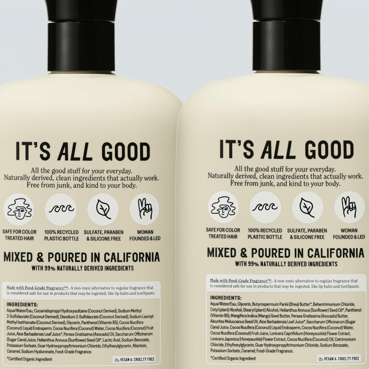 Close-up shea and murumuru butters highlighting California Naturals nourishing ingredients