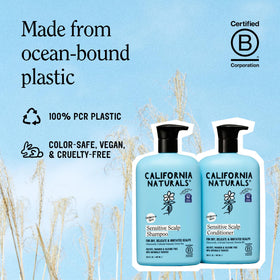 California Naturals ingredients display with colloidal oat and chamomile for soothing