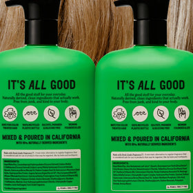California Naturals label close-up showing certifications and clean-ingredient benefits