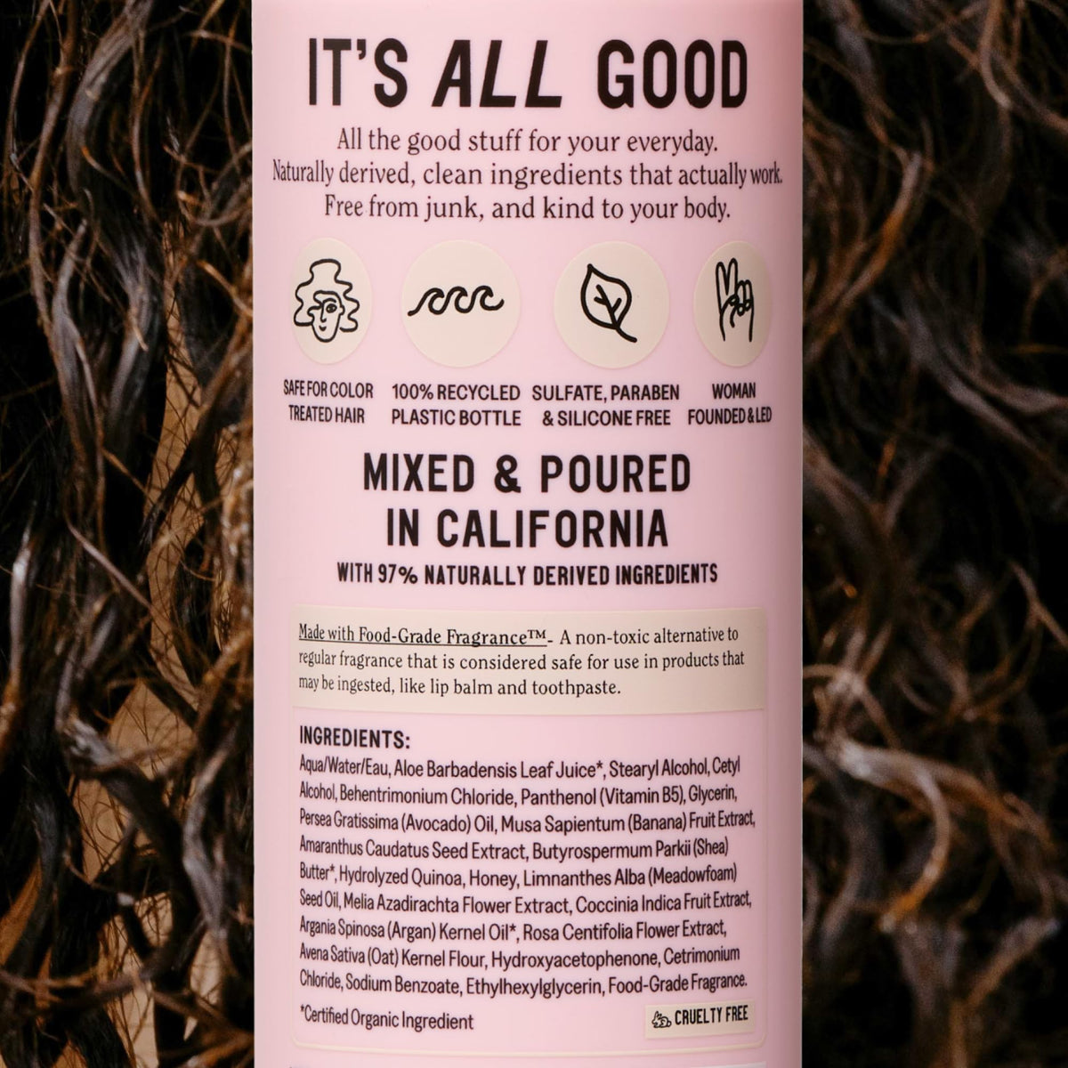 California Naturals pump dispensing product, demonstrates easy controlled application benefit
