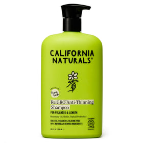 California Naturals Re:GRO front bottle showing clean packaging and size benefit