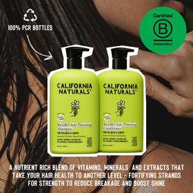 California Naturals Re:GRO bottles on bathroom shelf showing daily routine convenience and style