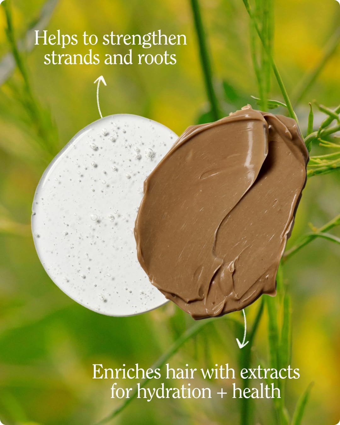 California Naturals Re:GRO shampoo pour texture illustrating gentle cleansing action