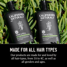 California Naturals bottles in hand showing 20 fl oz scale for accurate size understanding benefit
