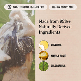 California Naturals creamy lather texture demonstrating gentle cleansing