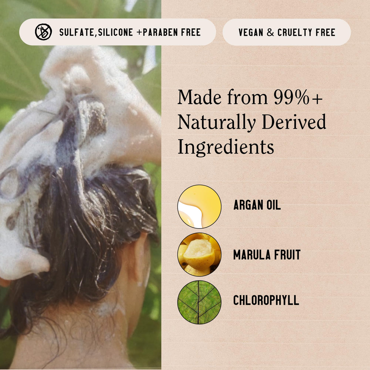 California Naturals in-shower lifestyle photo showing smooth results and scent