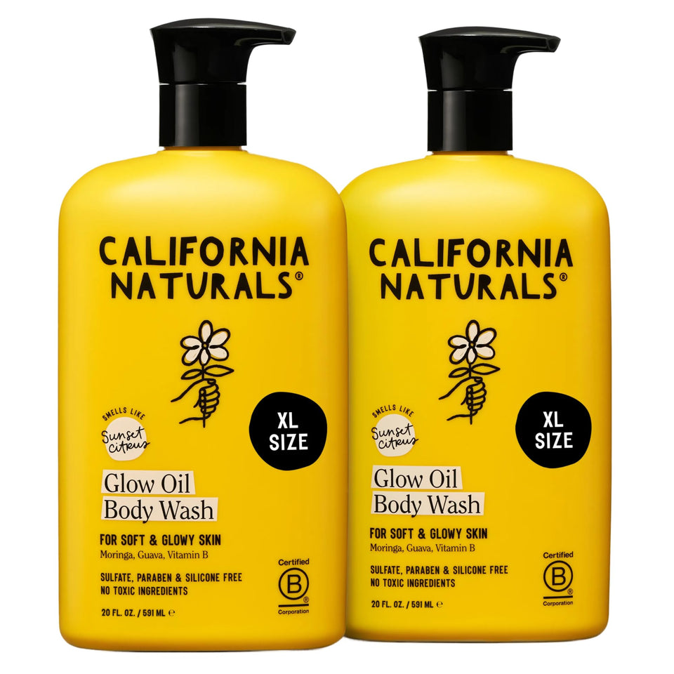 California Naturals front packaging showing Sunset Citrus two-pack and clear benefit