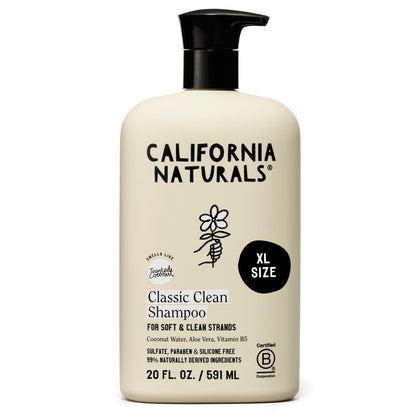 California Naturals front bottle showing toasted coconut scent and everyday cleansing benefit
