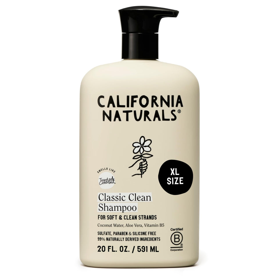 California Naturals front bottle showing toasted coconut scent and everyday cleansing benefit