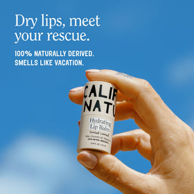 California Naturals toasted coconut open tube showing balm texture and quick absorption