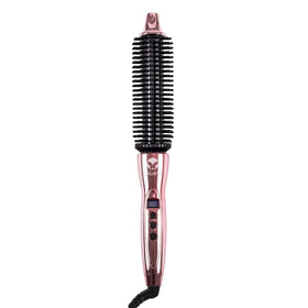 Calista front view showing rose gold barrel and handle, easy styling