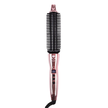 Calista front view showing rose gold barrel and handle, easy styling