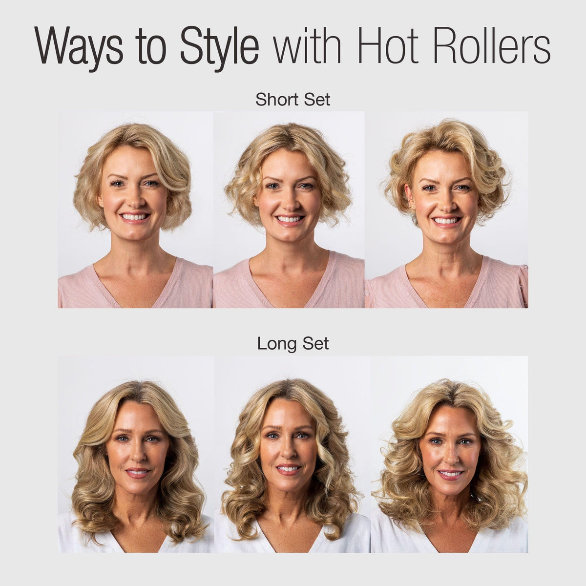 CALISTA roller next to ruler showing 5.25 inch length for long hair coverage