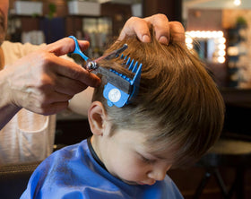 CALMING CLIPPER comb lengths array showing precise cut length options