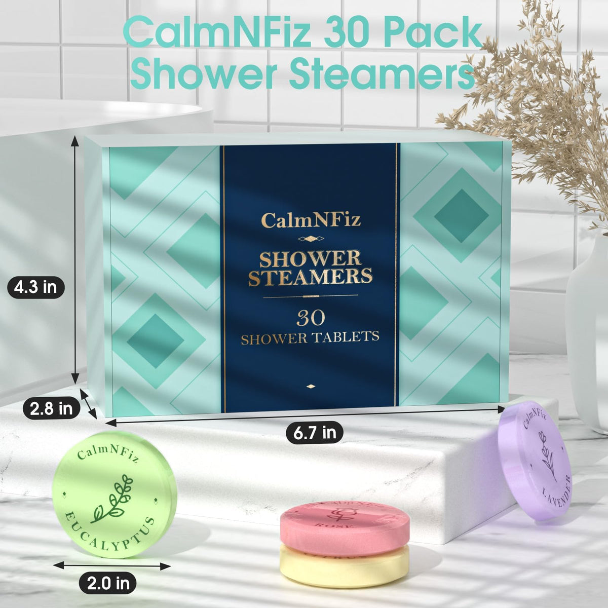 CalmNFiz label and ingredients panel highlighting safe, simple components