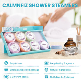 CalmNFiz tablet held in hand to show size for convenient single-use portions