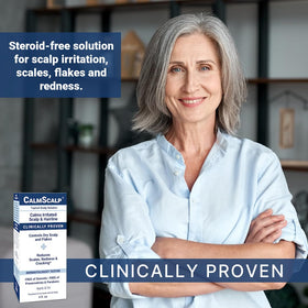 CalmScalp application in hand demonstrating precise, leave-in dosing benefit
