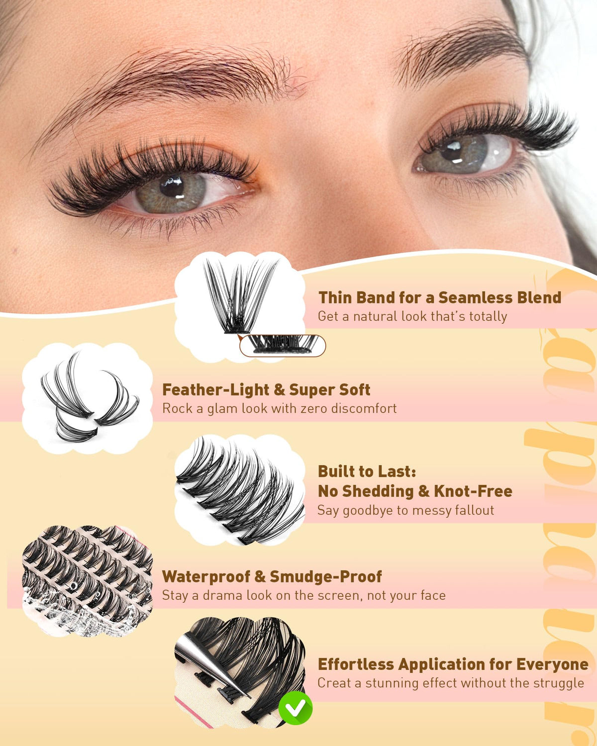 calphdiar before and after lashes illustrating volume and lift benefit