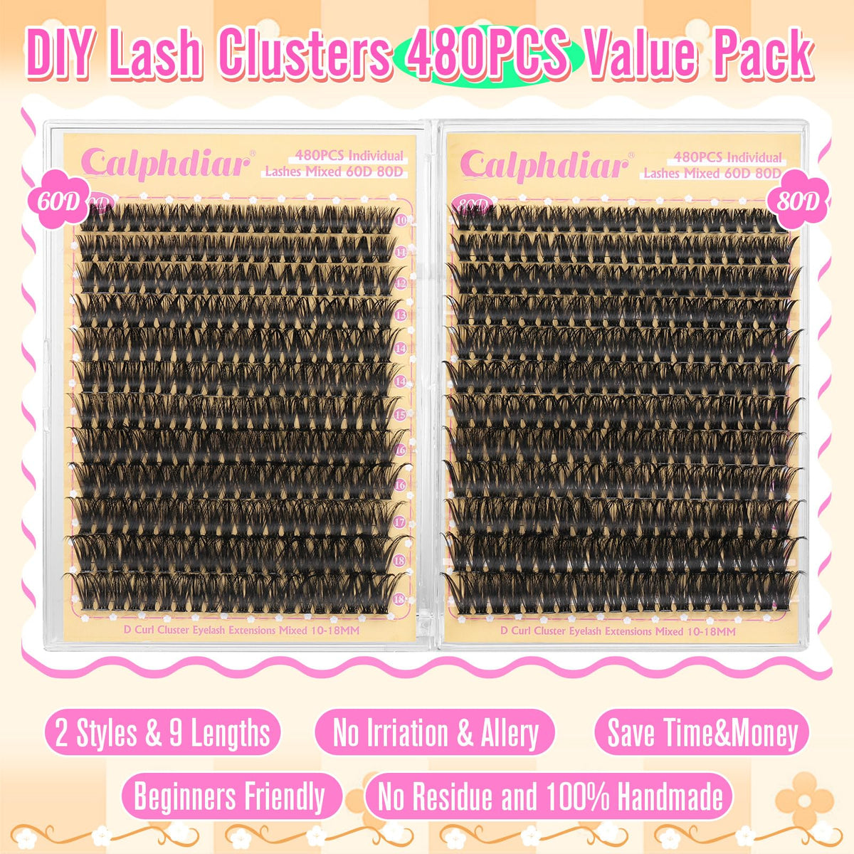 calphdiar close-up of D-curl cluster fibers highlighting soft texture and fluffy finish