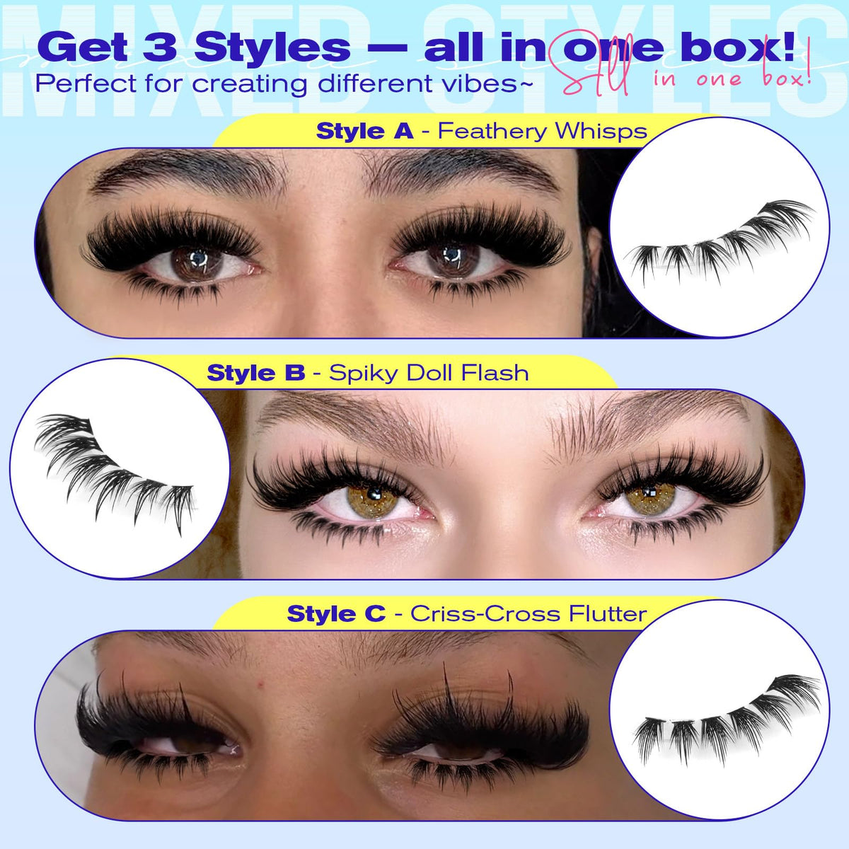 calphdiar spiky-dramatic cluster close-up adds defined lash separation