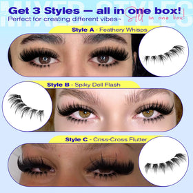 calphdiar spiky-dramatic cluster close-up adds defined lash separation