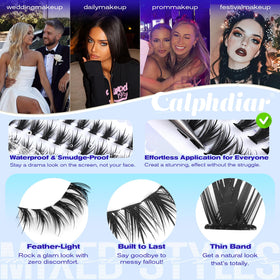 calphdiar voluminous-spiky hybrid cluster close-up for wearable volume