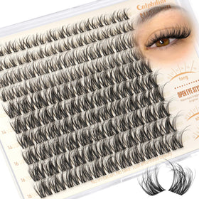 calphdiar front packaging showing cluster lash set and sizes for easy choice