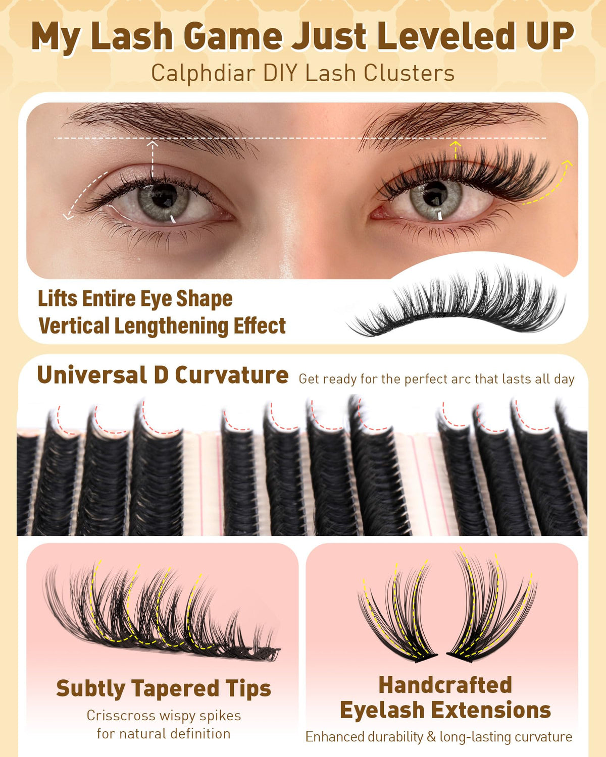 calphdiar applying clusters with tweezers demonstrating quick DIY benefit