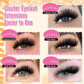 calphdiar display of 10–18mm lengths demonstrating variety for custom lash shaping