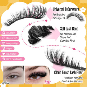 calphdiar on model natural daytime look offering subtle lash enhancement