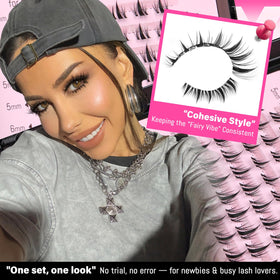 calphdiar scale photo with ruler showing 5–7mm lengths for realistic lashes