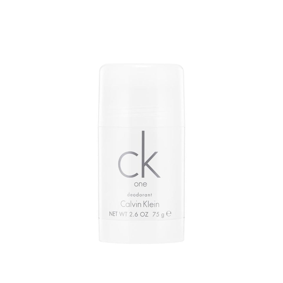 Calvin Klein CK One front packaging showing clean unisex design and scent identity